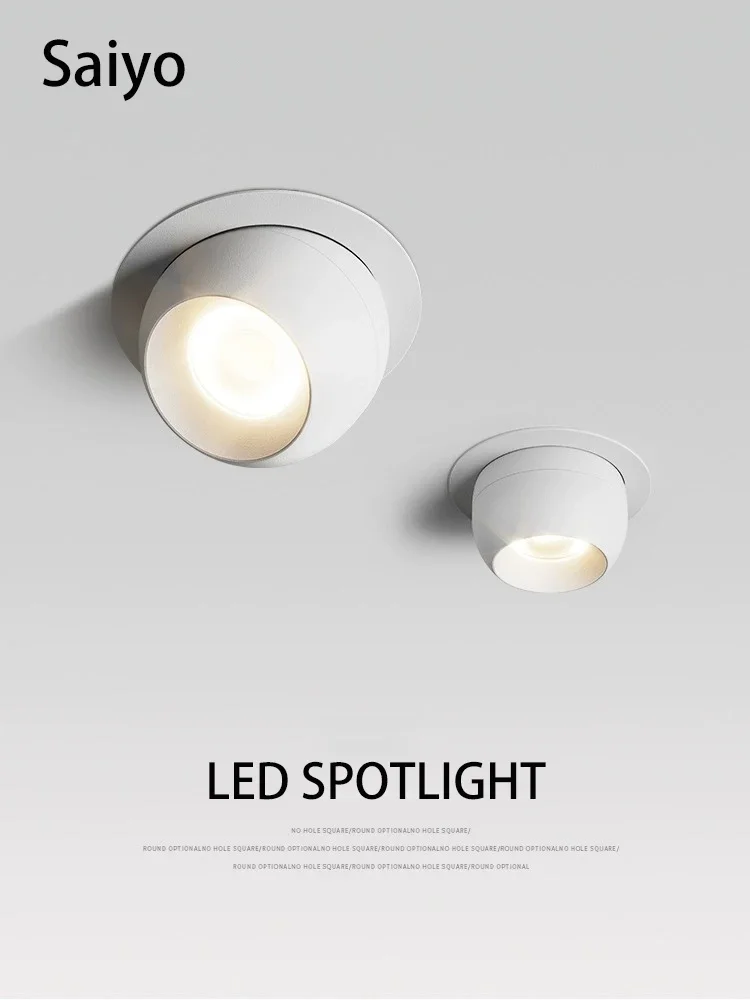 Led Spotlight Recessed Ceiling Lamp Adjustable Angle Spot Light COB 75mm Opening 7W Foco Dimmable Rotatable For Living Room Home
Led Spotlight Recessed Ceiling Lamp Adjustable Angle Spot Light COB 75mm Opening 7W Foco Dimmable Rotatable For Living Room Home