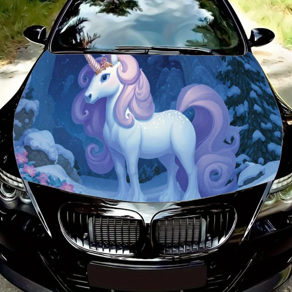 Beautiful Forest Unicorn car hood stickers, waterproof self-adhesive, scratch resistant, easy to stick, durable car PVC stickers
Beautiful Forest Unicorn car hood stickers, waterproof self-adhesive, scratch resistant, easy to stick, durable car PVC stickers