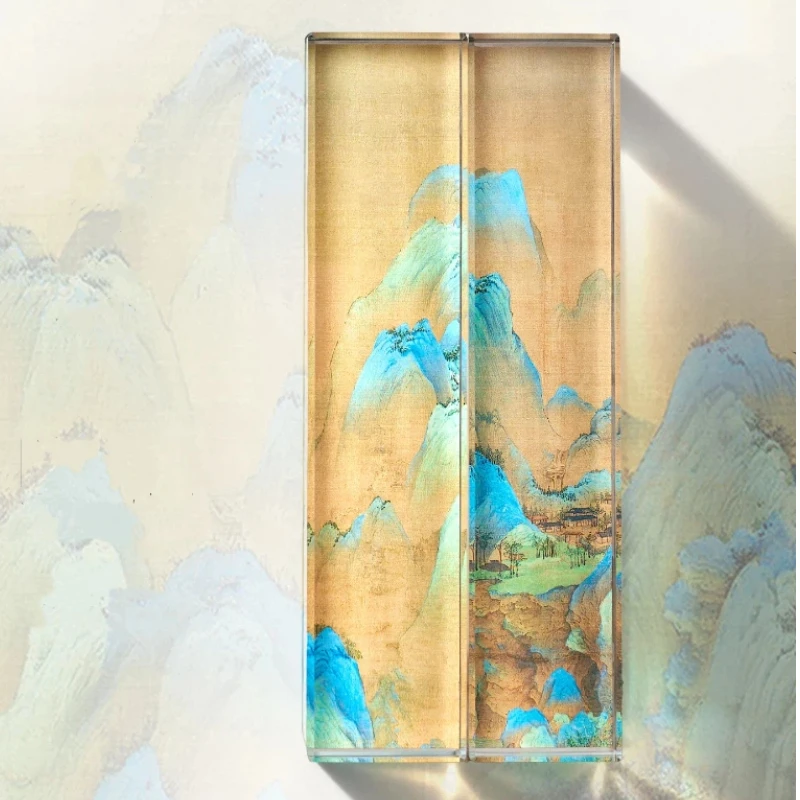 Crystal Glass Paperweight with Landscape Pattern for Chinese Calligraphy Painting Desk Decoration Students Practice Art Supply
Crystal Glass Paperweight with Landscape Pattern for Chinese Calligraphy Painting Desk Decoration Students Practice Art Supply