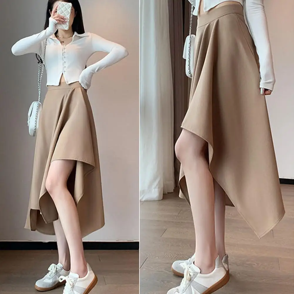 A Line Maxi Skirt for Women High Waist Irregular Hem Solid Color A-Line Skirt Mid-length A-Line Large Hem Skirt Streewear
A Line Maxi Skirt for Women High Waist Irregular Hem Solid Color A-Line Skirt Mid-length A-Line Large Hem Skirt Streewear