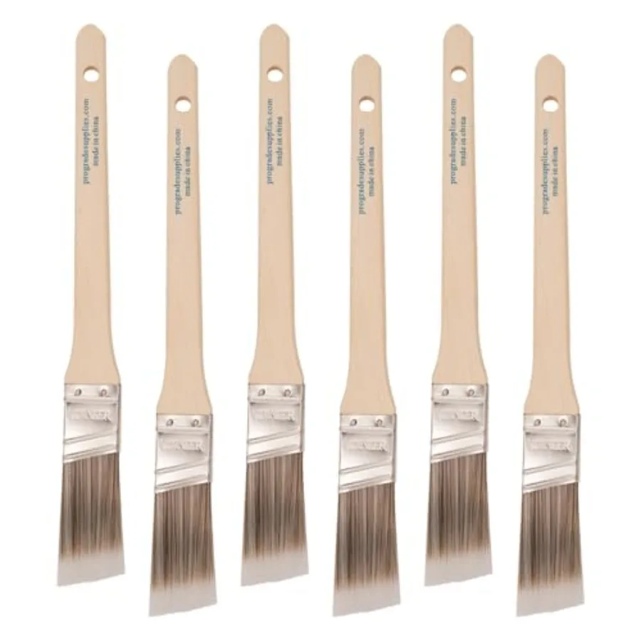 Paint Brushes - 6-Pack - 1" Angle Sash Brushes for All Latex and Oil Paints and Stains - Home Improvement - Interior and Exteri
Paint Brushes - 6-Pack - 1" Angle Sash Brushes for All Latex and Oil Paints and Stains - Home Improvement - Interior and Exteri