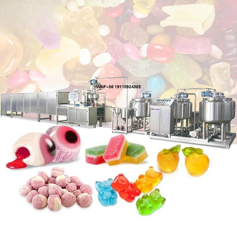 Vitamin Freezy Candy Selling Plant Starch Jelly Sweet Bear Gummy Machine Production De Bonbon Line in China
Vitamin Freezy Candy Selling Plant Starch Jelly Sweet Bear Gummy Machine Production De Bonbon Line in China