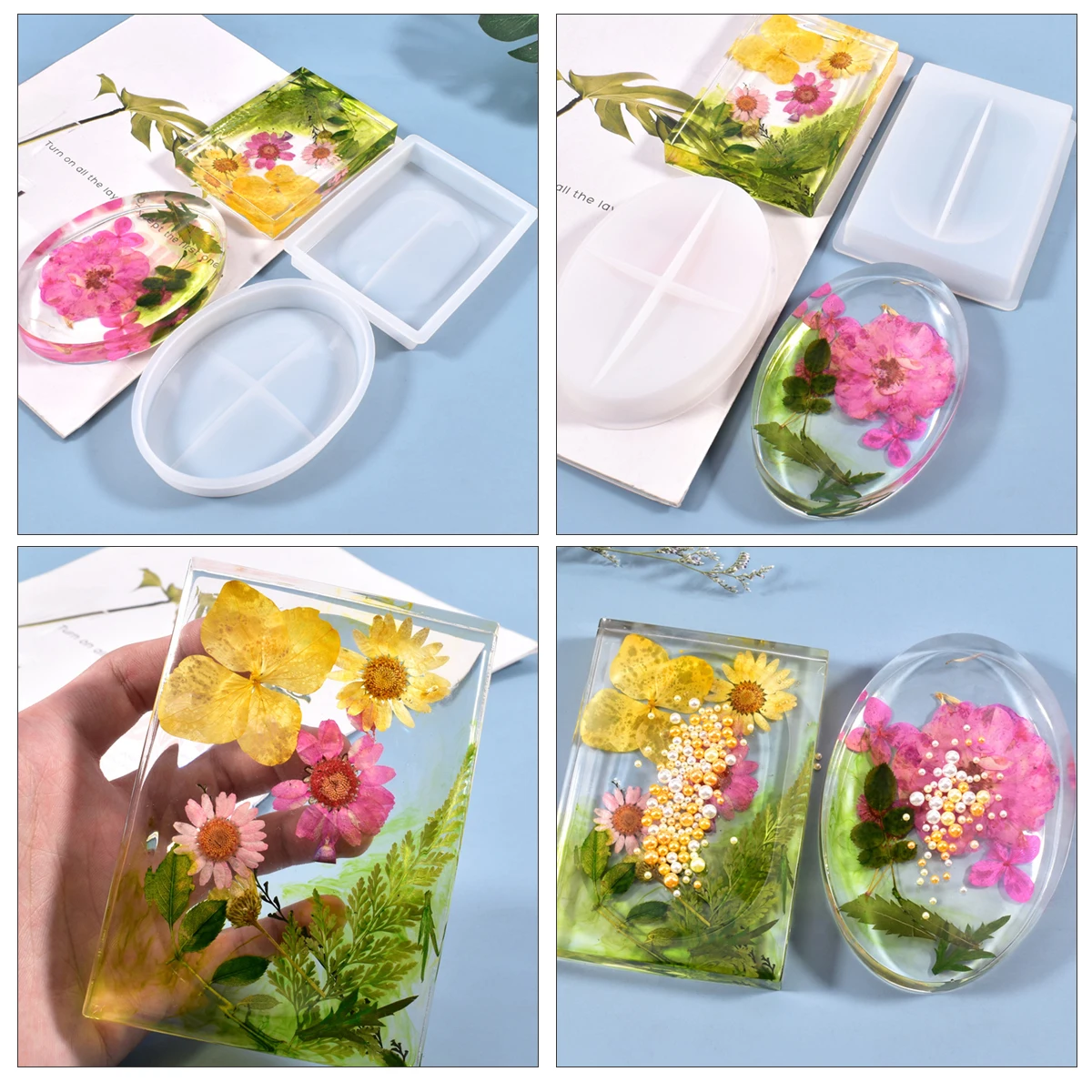 2 Pcs Soap Box Mold for Storage Dish Tray Coaster Casting Boxes Homemade Silica Gel
2 Pcs Soap Box Mold for Storage Dish Tray Coaster Casting Boxes Homemade Silica Gel