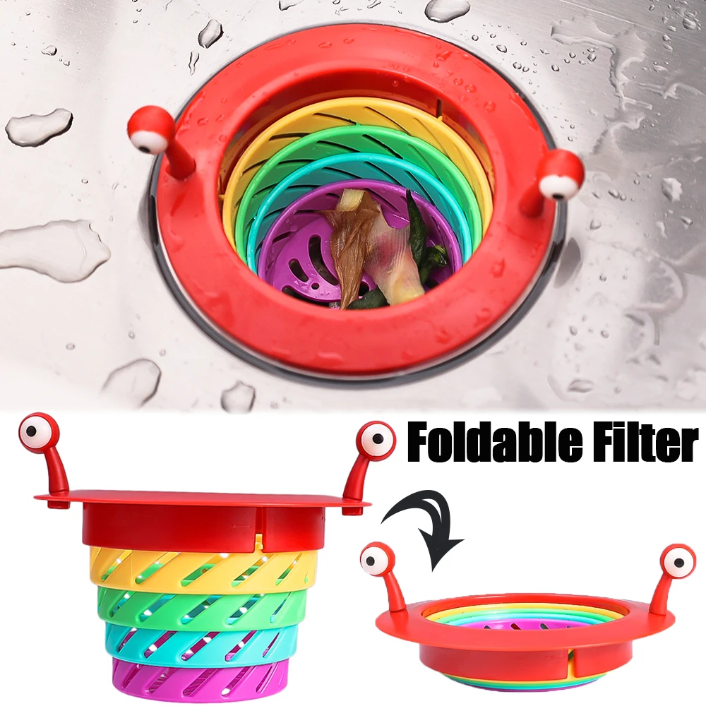 Foldable Kitchen Sink Filter Cartoon Rainbow Floor Drain Bathroom Sink Mesh Strainer Drain Hole Filter Trap Waste Screen
Foldable Kitchen Sink Filter Cartoon Rainbow Floor Drain Bathroom Sink Mesh Strainer Drain Hole Filter Trap Waste Screen