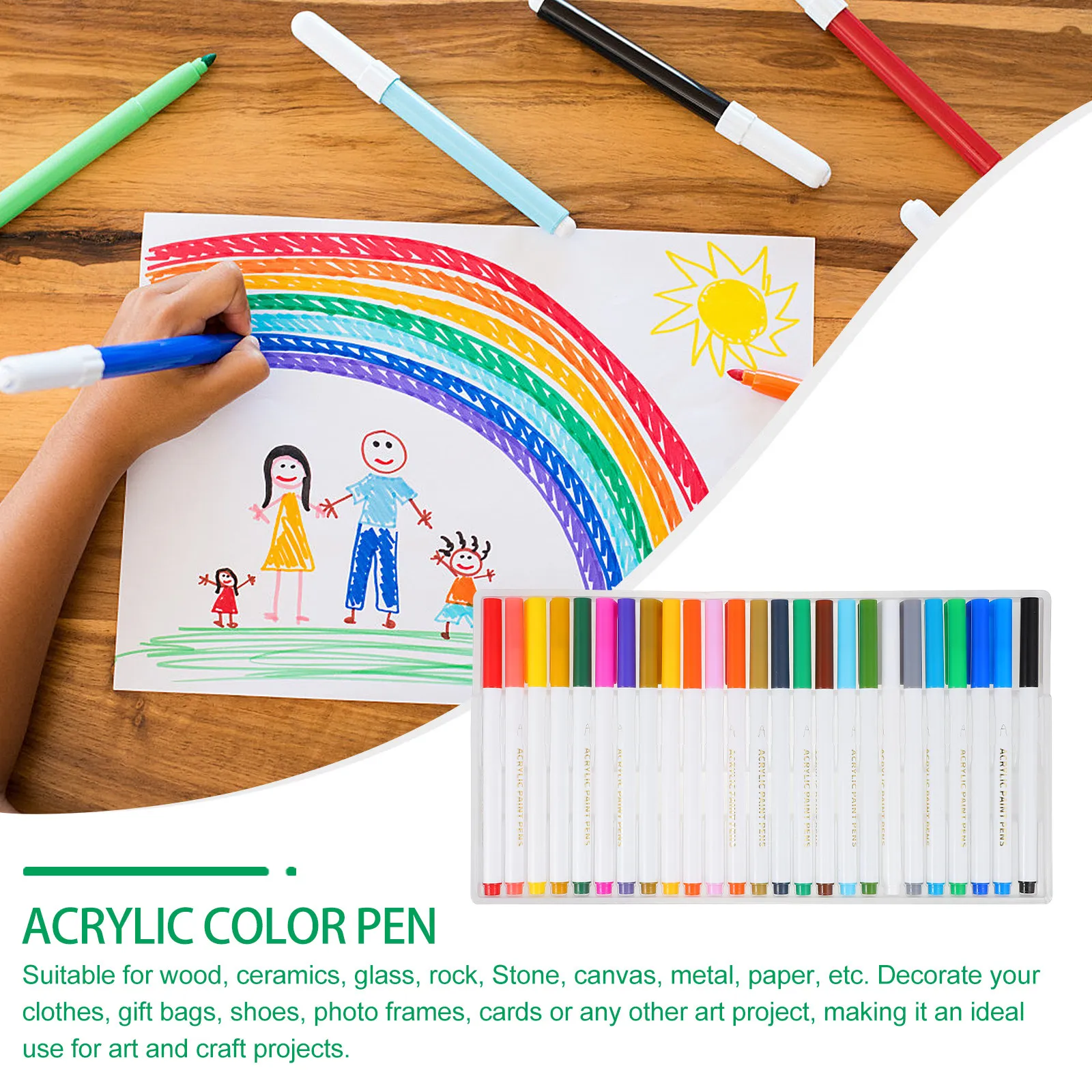 25Pcs Acrylic Color Pens 25 Unique Colors Smooth Writing High Quality Ink Comfortable Grip for Journaling Doodling Sketching
25Pcs Acrylic Color Pens 25 Unique Colors Smooth Writing High Quality Ink Comfortable Grip for Journaling Doodling Sketching