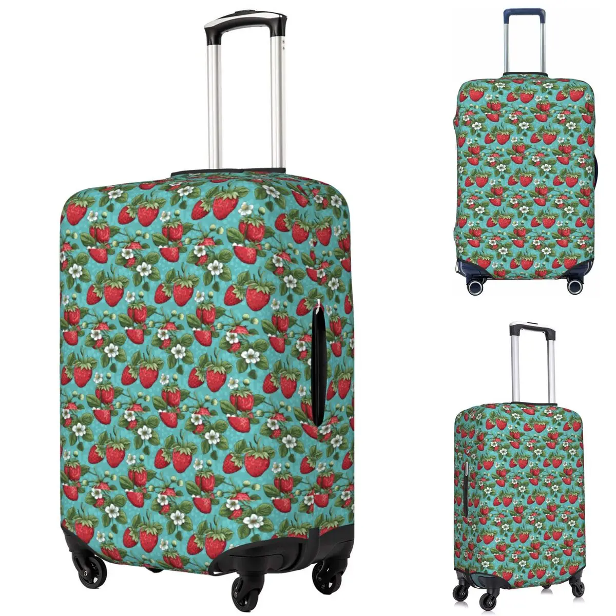 Beautiful Highly Stylized Strawberry With Flowers Pattern Suitcase Cover Protection Elastic Trip Luggage Protector Covers
Beautiful Highly Stylized Strawberry With Flowers Pattern Suitcase Cover Protection Elastic Trip Luggage Protector Covers