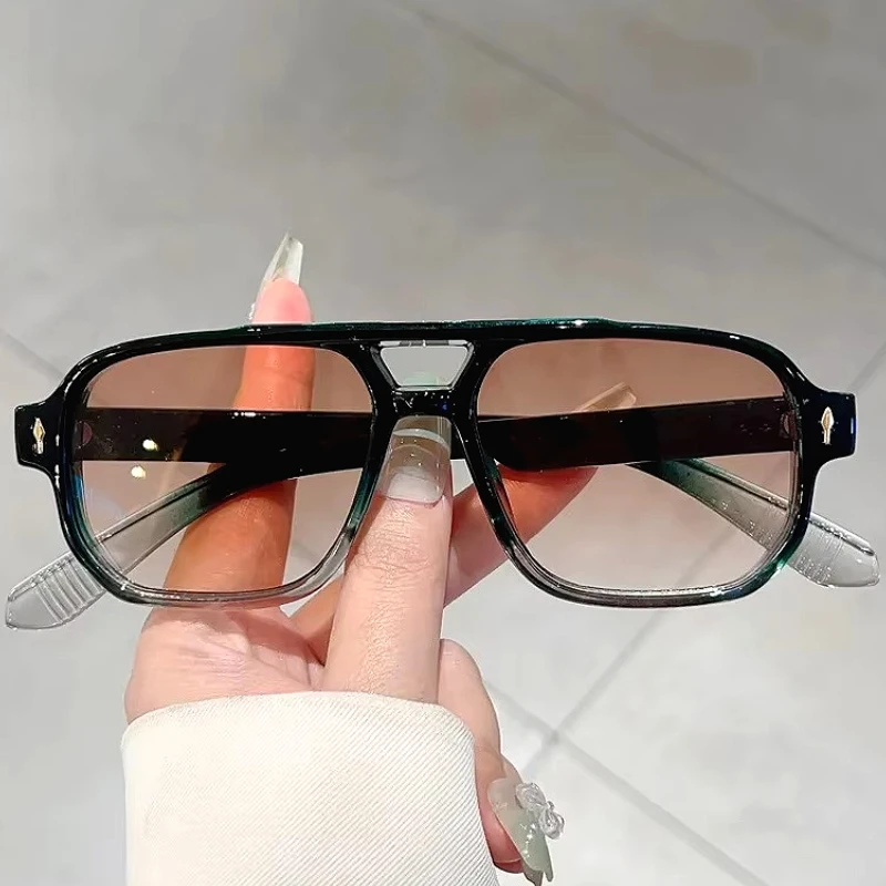 Retro Double Beams Sunglasses Ultralight Retro UV Protection Sun Glasses Driving Street Shooting Riding Shades Eyewear
Retro Double Beams Sunglasses Ultralight Retro UV Protection Sun Glasses Driving Street Shooting Riding Shades Eyewear