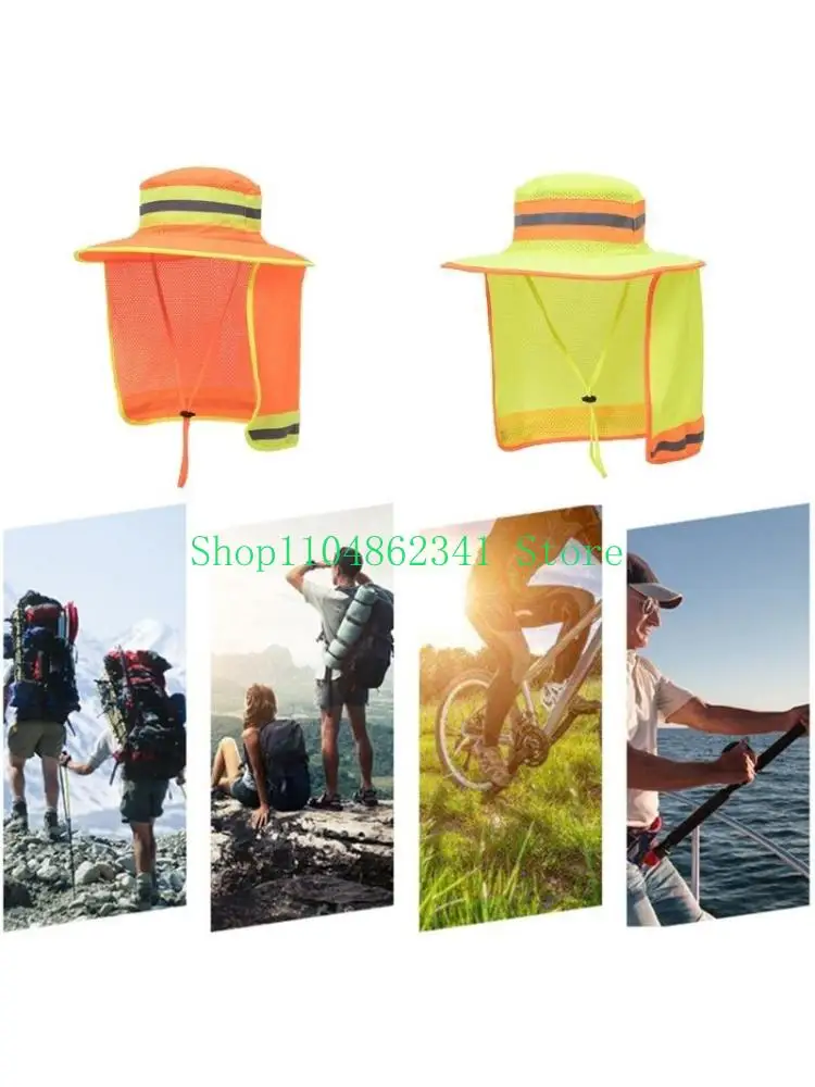 652F Reflective Bucket Cap Rave High Visibility Bucket Hat With Neck Flap Large Reflective Safety Hat Cooling Ranger Hat
652F Reflective Bucket Cap Rave High Visibility Bucket Hat With Neck Flap Large Reflective Safety Hat Cooling Ranger Hat