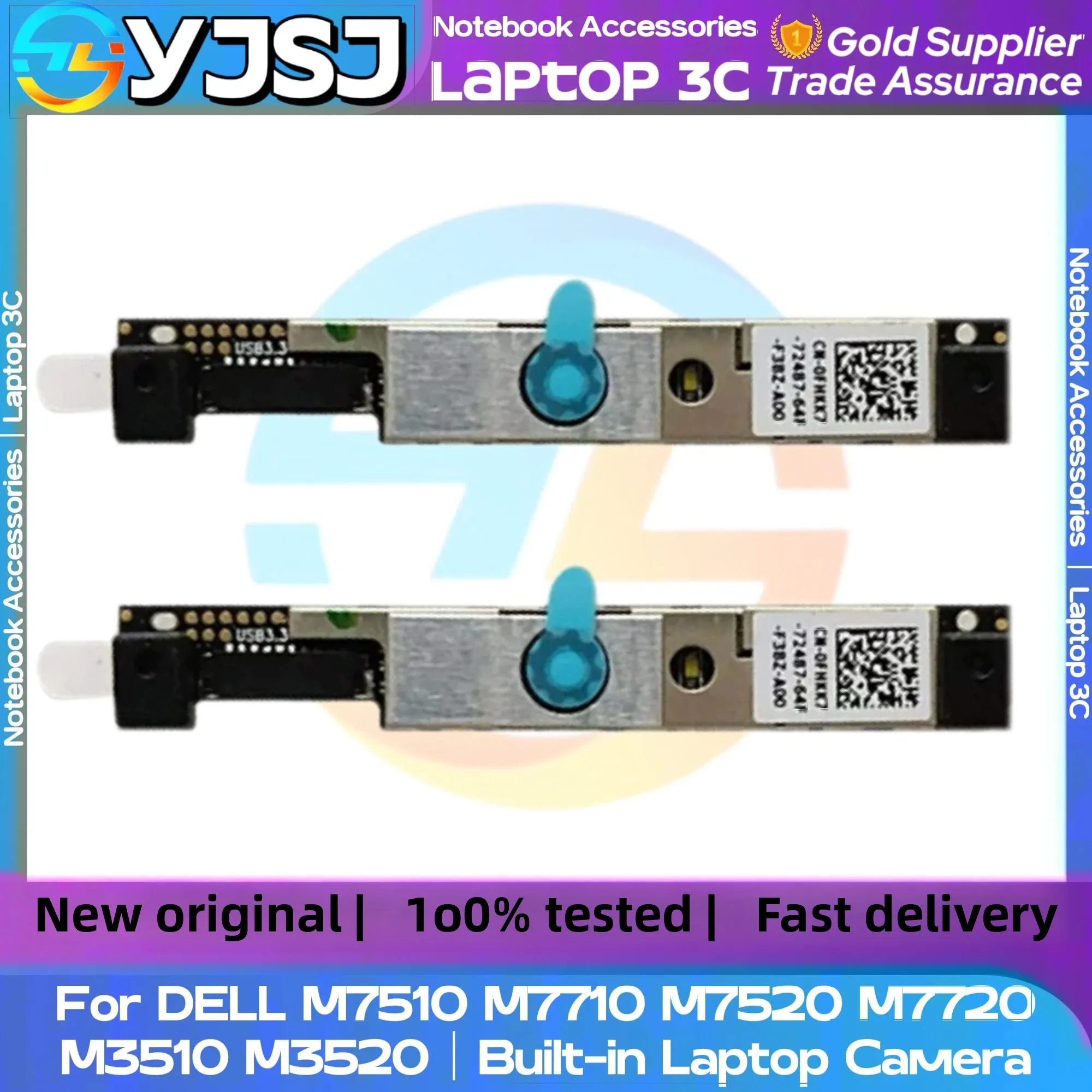 New Original Laptop Notebook Camera For DELL M7510 M7710 M7520 M7720 M3510 M3520 Built-in Laptop Camera Video Head Module
New Original Laptop Notebook Camera For DELL M7510 M7710 M7520 M7720 M3510 M3520 Built-in Laptop Camera Video Head Module