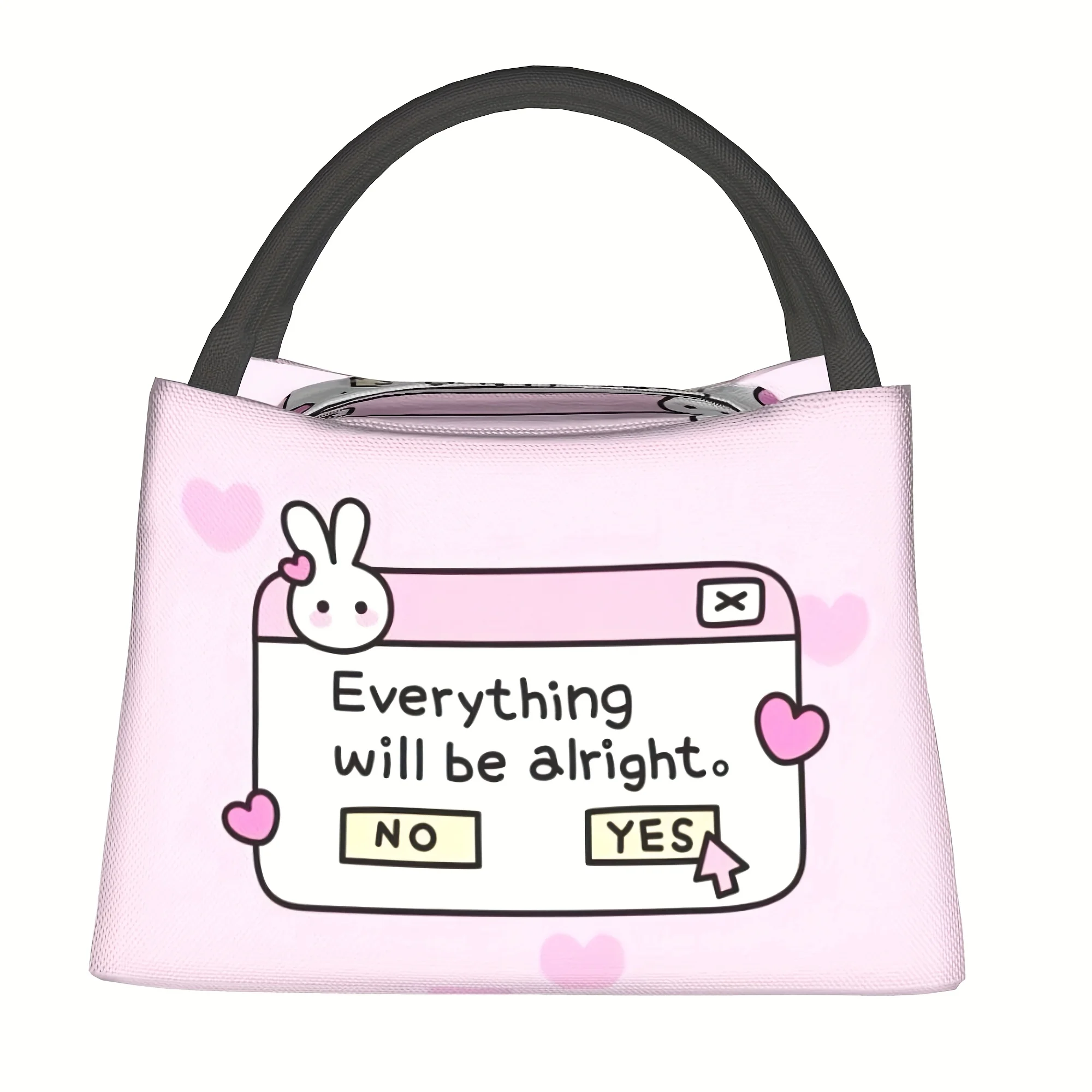 1pc Cute Rabbit Border Text Pattern, Reusable Outdoor Portable Thermal Lunch Box, Lunch Bag, Bento Bag, Leak-proof
1pc Cute Rabbit Border Text Pattern, Reusable Outdoor Portable Thermal Lunch Box, Lunch Bag, Bento Bag, Leak-proof