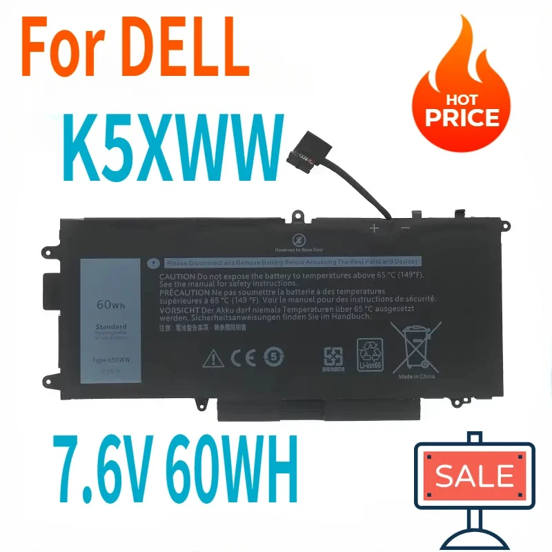 K5XWW аккумулятор для ноутбука DELL Latitude 5289 7389 7390 серии 2-в-1 для ноутбуков 71TG4 725KY N18GG 7,6 В 60 Втч аксессуары для ноутбуков
K5XWW аккумулятор для ноутбука DELL Latitude 5289 7389 7390 серии 2-в-1 для ноутбуков 71TG4 725KY N18GG 7,6 В 60 Втч аксессуары для ноутбуков