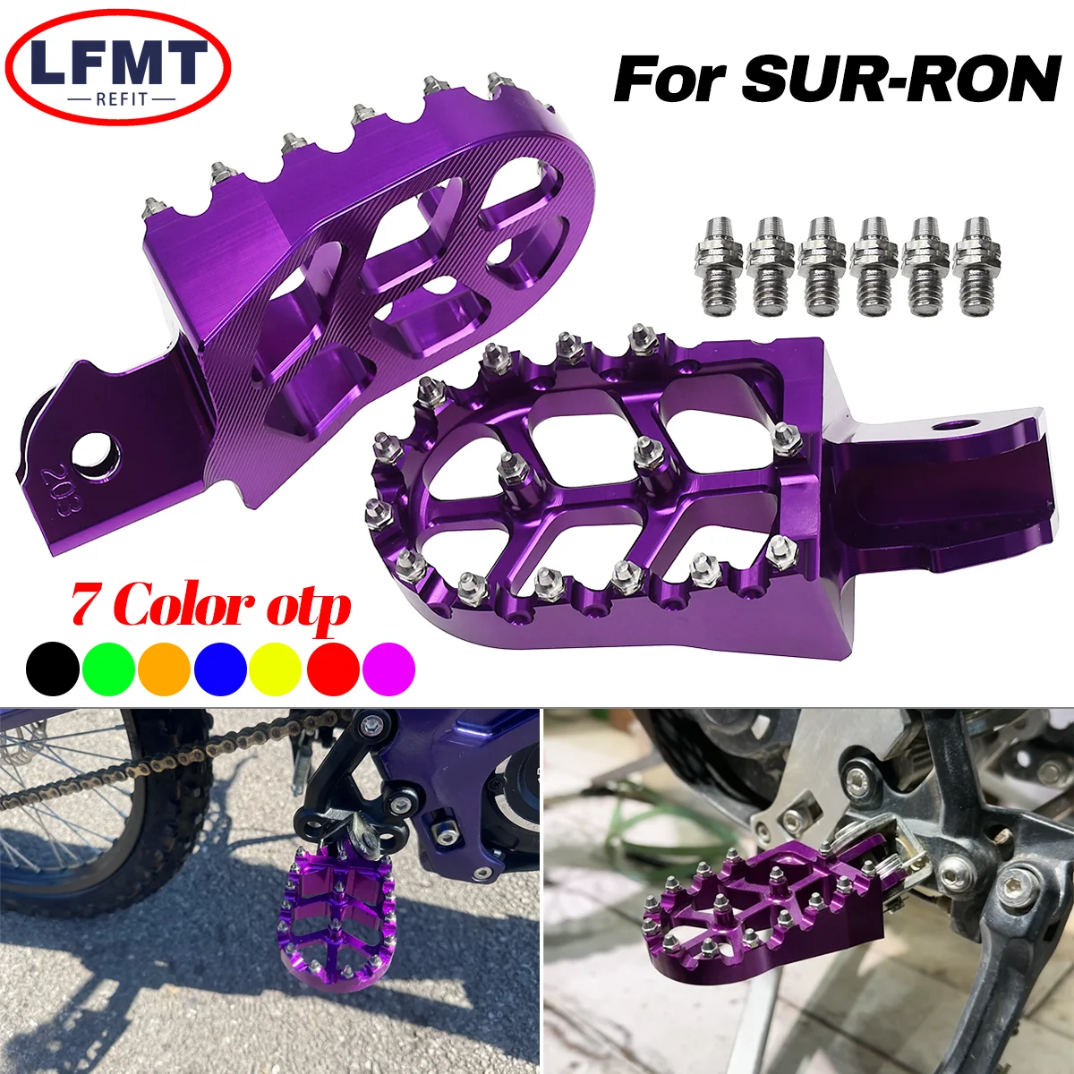 For Sur-Ron Surron Light Bee X /S Talaria CNC Aluminum Foot Pegs Rest Footpegs Electric Motorcycle For Talaria Moto Acessorios
For Sur-Ron Surron Light Bee X /S Talaria CNC Aluminum Foot Pegs Rest Footpegs Electric Motorcycle For Talaria Moto Acessorios