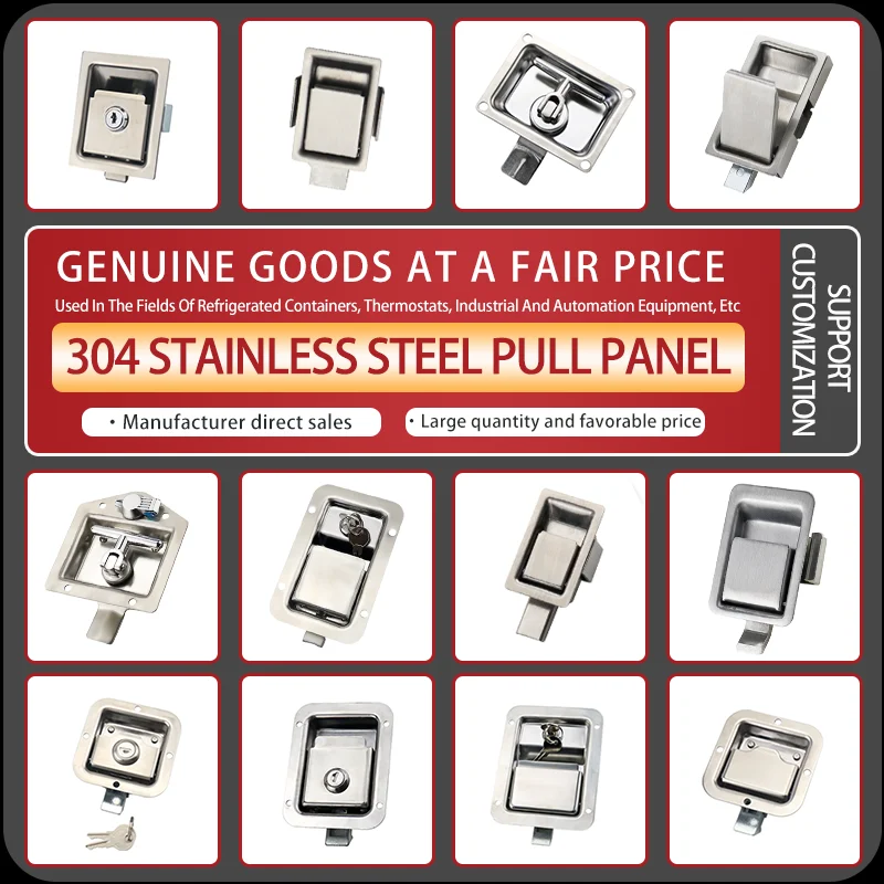 304 Stainless Steel Handle Type Industrial Electrical Distribution Box Truck Cabinet Lock Engineering Vehicle Toolbox Panel Lock
304 Stainless Steel Handle Type Industrial Electrical Distribution Box Truck Cabinet Lock Engineering Vehicle Toolbox Panel Lock
