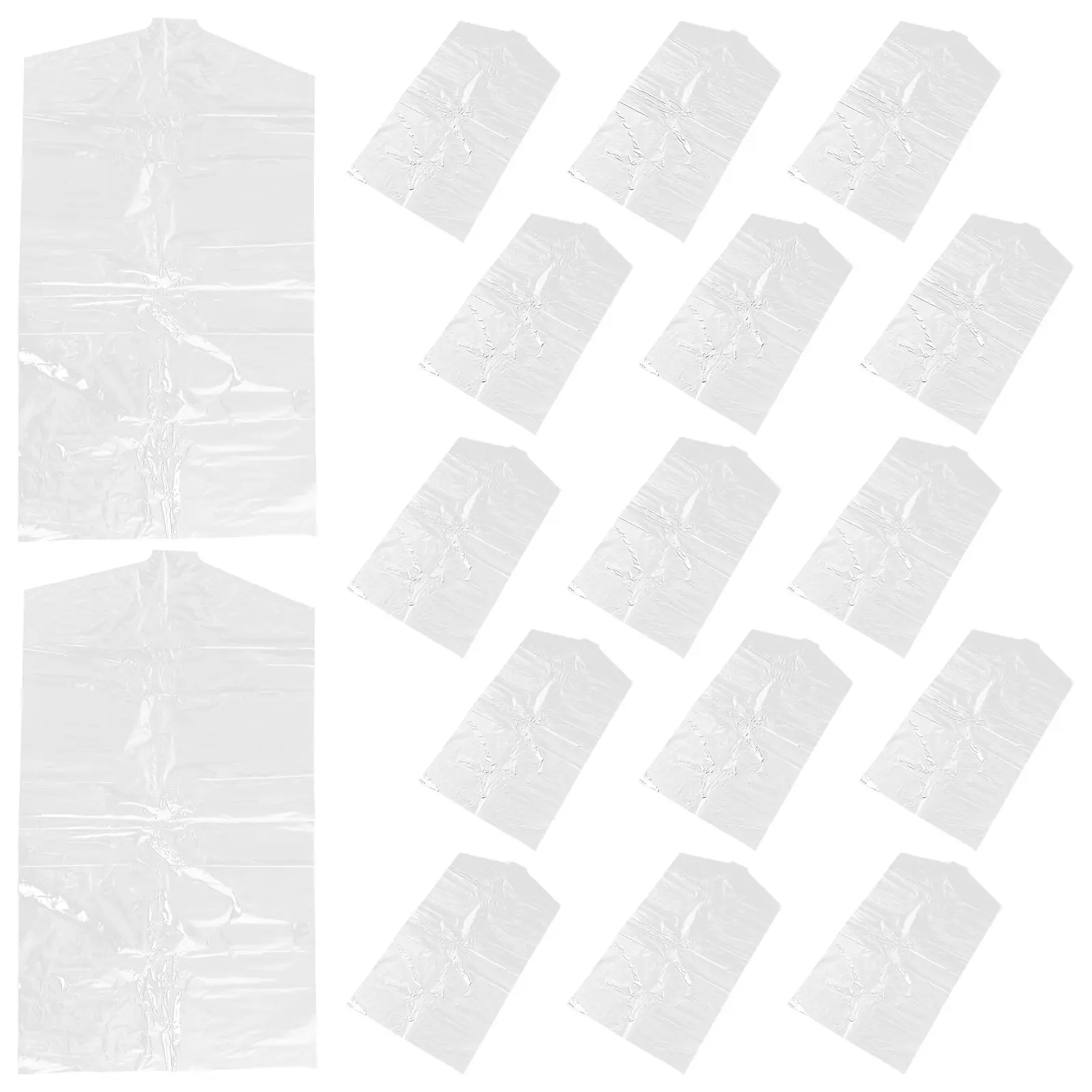 60 Pcs Dust Cover Clothes Covers 40x70cm Thickened Plastic Dustproof Waterproof Mold Proof Wardrobe Garment
60 Pcs Dust Cover Clothes Covers 40x70cm Thickened Plastic Dustproof Waterproof Mold Proof Wardrobe Garment