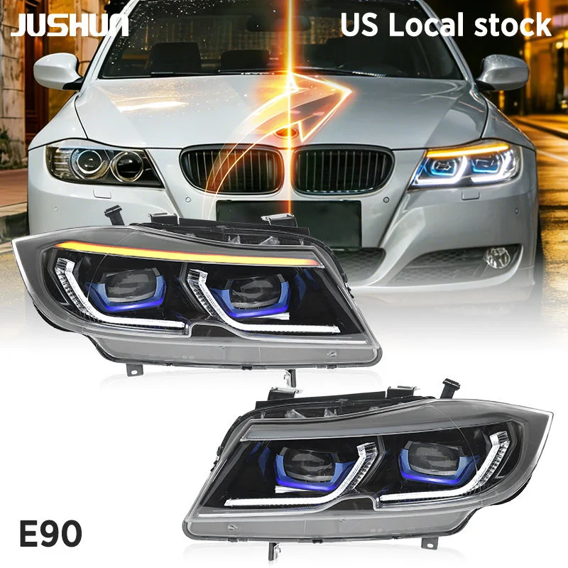 JUSHUN Car Headlamp Assembly for BMW 3 Series E90 2005-2012 Upgraded LED Double Lens Headlights Plug and Play
JUSHUN Car Headlamp Assembly for BMW 3 Series E90 2005-2012 Upgraded LED Double Lens Headlights Plug and Play