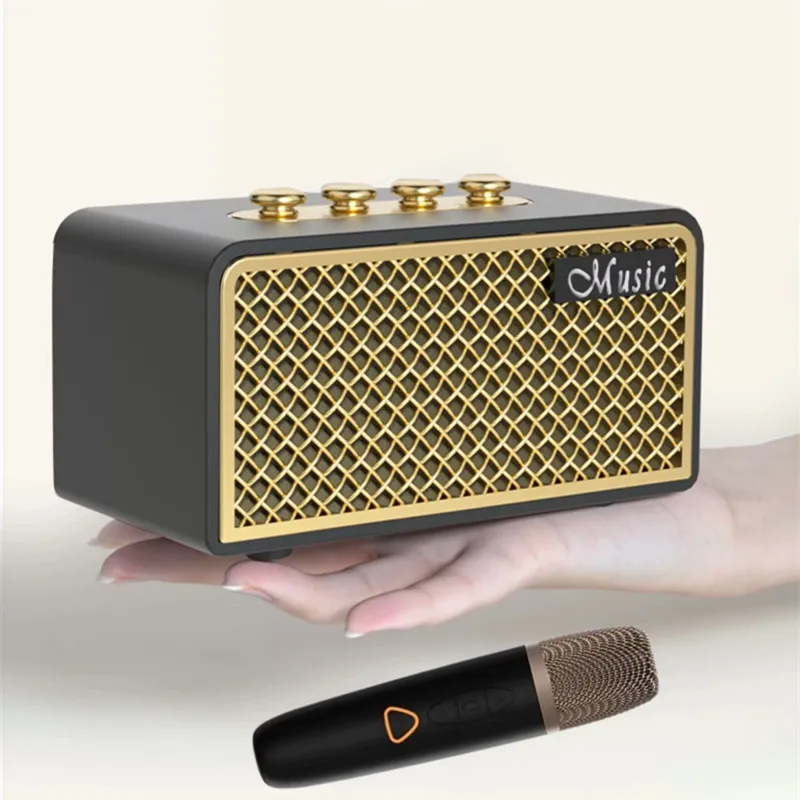 Portable Outdoor Family KTV Bluetooth Speaker HiFi Sound Quality Wireless Karaoke Microphone Retro Mini Speakers Support AUX OTG
Portable Outdoor Family KTV Bluetooth Speaker HiFi Sound Quality Wireless Karaoke Microphone Retro Mini Speakers Support AUX OTG