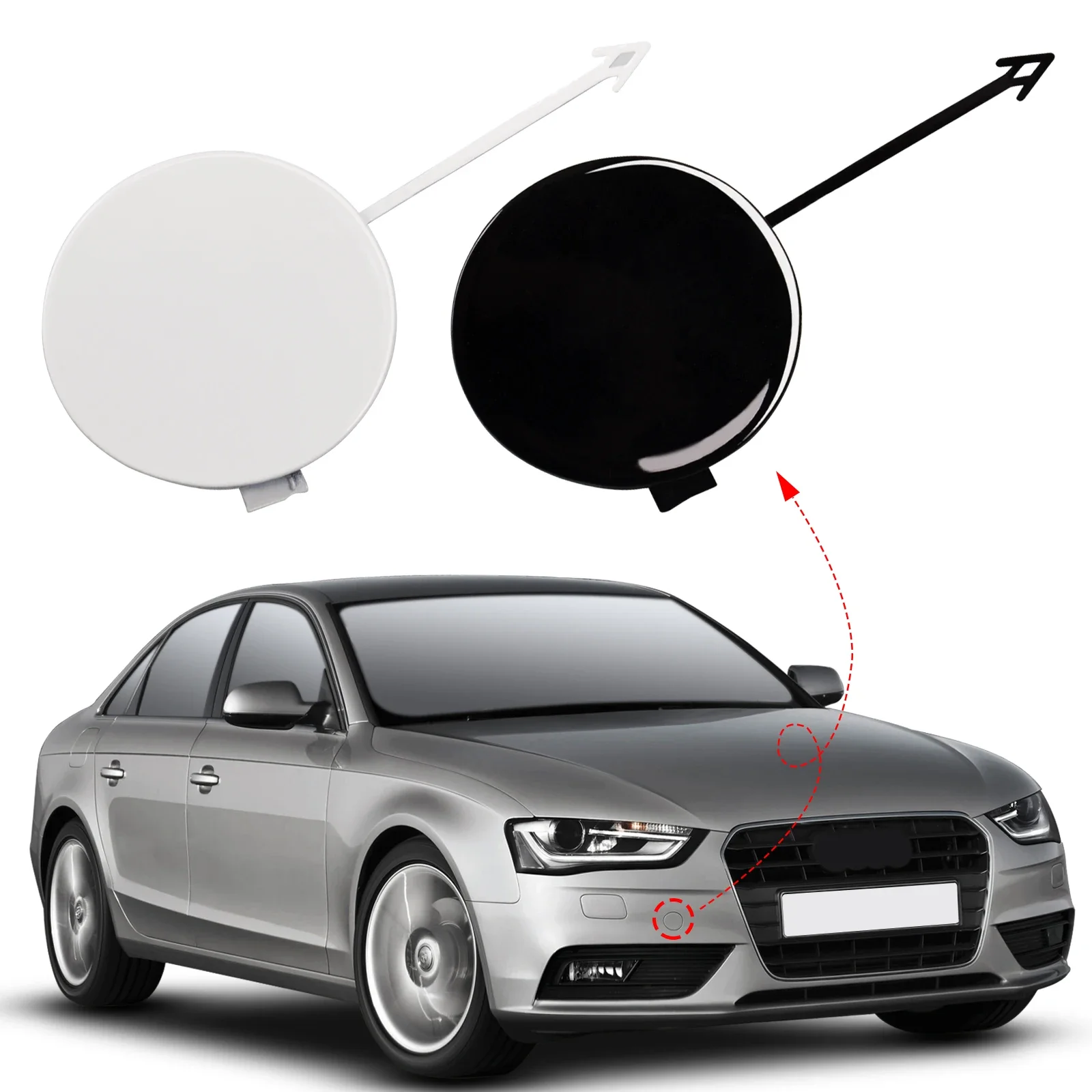 Front Bumper Tow Hook Cover Cap Towing Eye For Audi A4 B8 Accessories 2013 2014 2015 2016 Right 8K0807241C
Front Bumper Tow Hook Cover Cap Towing Eye For Audi A4 B8 Accessories 2013 2014 2015 2016 Right 8K0807241C