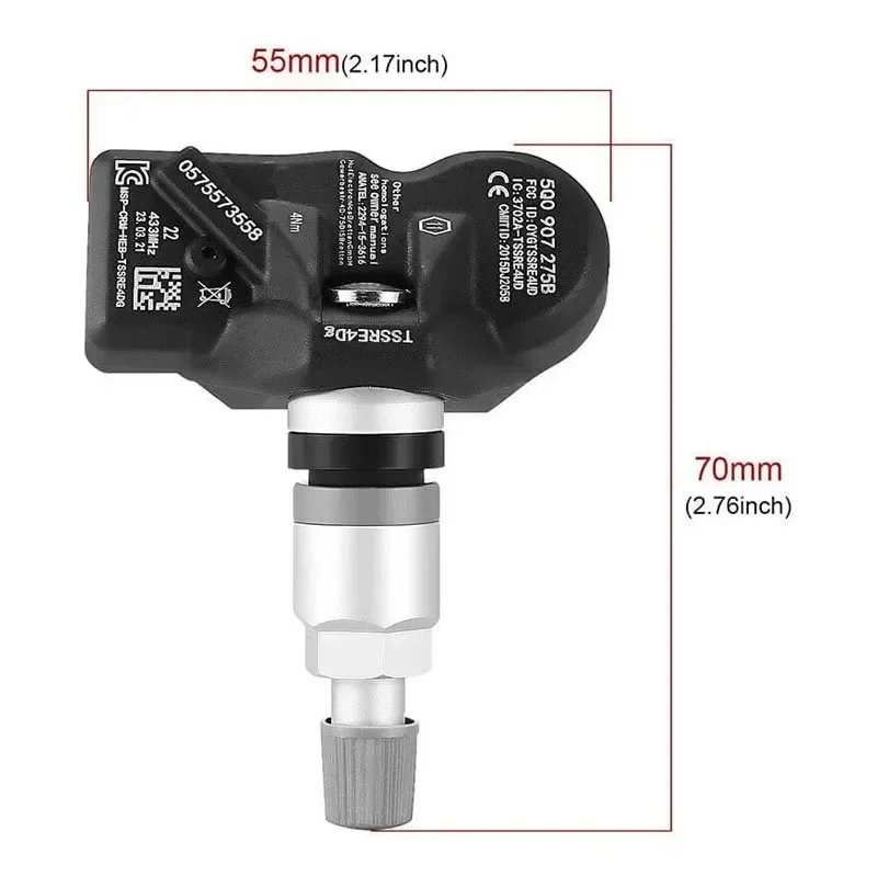 4PCS Tire Pressure Sensor Monitoring System TPMS 5Q0907275B For Audi RS3 Bentley Bentayga Porche Volkswagen Beetle Golf Eos
4PCS Tire Pressure Sensor Monitoring System TPMS 5Q0907275B For Audi RS3 Bentley Bentayga Porche Volkswagen Beetle Golf Eos