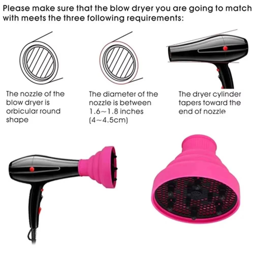 Universal Silicone Hair Dryer Diffuser Adjustable Temperature Resistant Scalable Salon Tool for Hair Drying
Universal Silicone Hair Dryer Diffuser Adjustable Temperature Resistant Scalable Salon Tool for Hair Drying