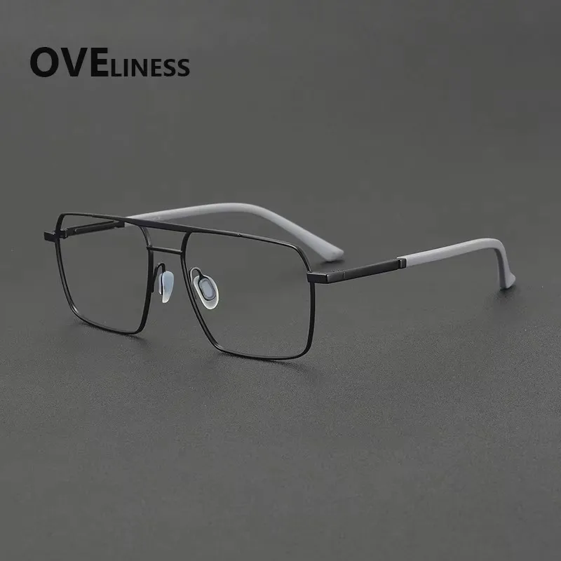 Pure Titanium Glasses Frame Men Brand Design Eyeglasses Frame Square Ultralight High Quality Eyewear
Pure Titanium Glasses Frame Men Brand Design Eyeglasses Frame Square Ultralight High Quality Eyewear