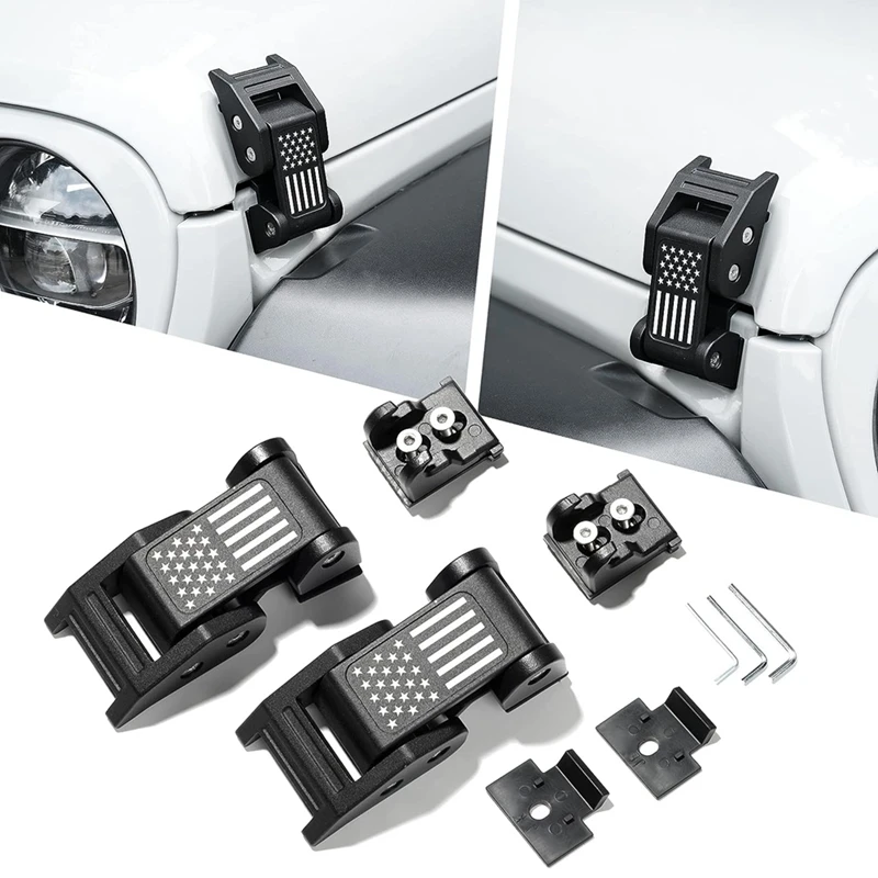 Car Engine Hood Latch Lock Catch Cover Kit For Jeep Wrangler JK 2007-2017 JL JT Gladiator 2018-2022 Replacement Parts (Black)
Car Engine Hood Latch Lock Catch Cover Kit For Jeep Wrangler JK 2007-2017 JL JT Gladiator 2018-2022 Replacement Parts (Black)