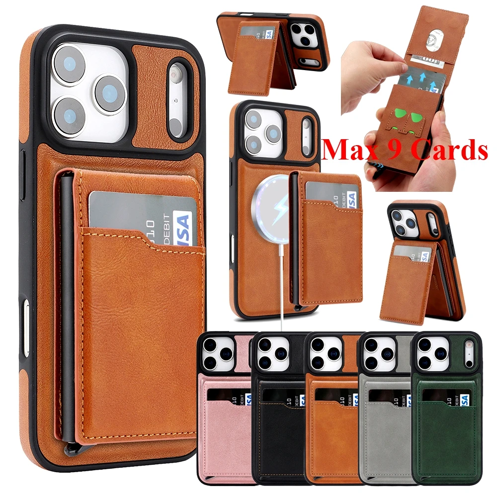 Кожаный чехол 2 в 1 для iphone 17 Air 16 Pro Max 15 Pro Max 14 Plus 13 12 Магнитный держатель для карт Magsafe Слоты для карт Чехол для телефона
Кожаный чехол 2 в 1 для iphone 17 Air 16 Pro Max 15 Pro Max 14 Plus 13 12 Магнитный держатель для карт Magsafe Слоты для карт Чехол для телефона