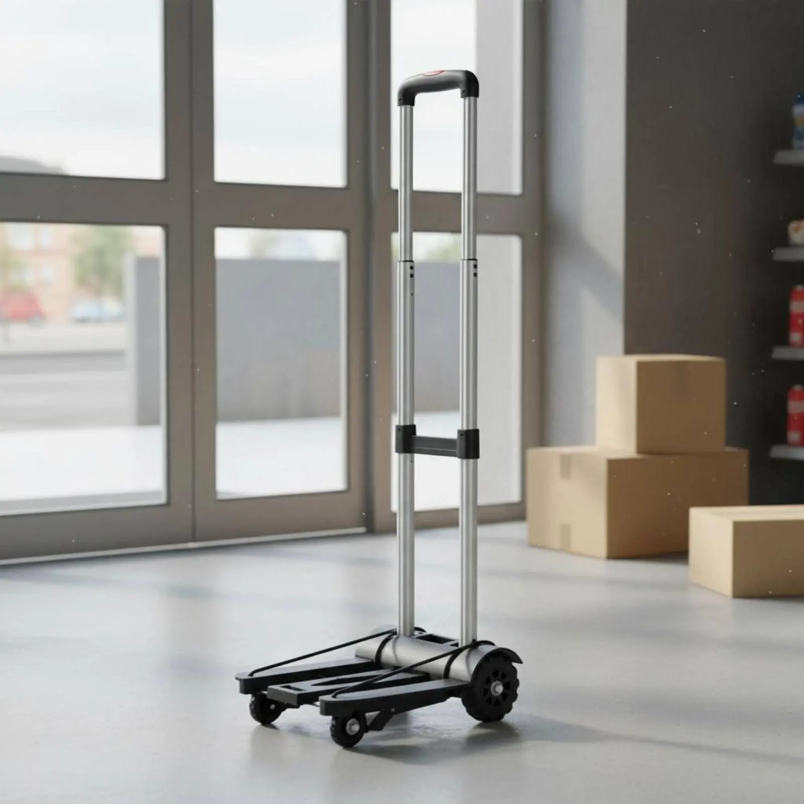 Foldable Luggage Carrier Wear-Resistant Wheels Portable Hand Vehicle Foldable Handcart Carrier Lightweight Telescoping Handle
Foldable Luggage Carrier Wear-Resistant Wheels Portable Hand Vehicle Foldable Handcart Carrier Lightweight Telescoping Handle