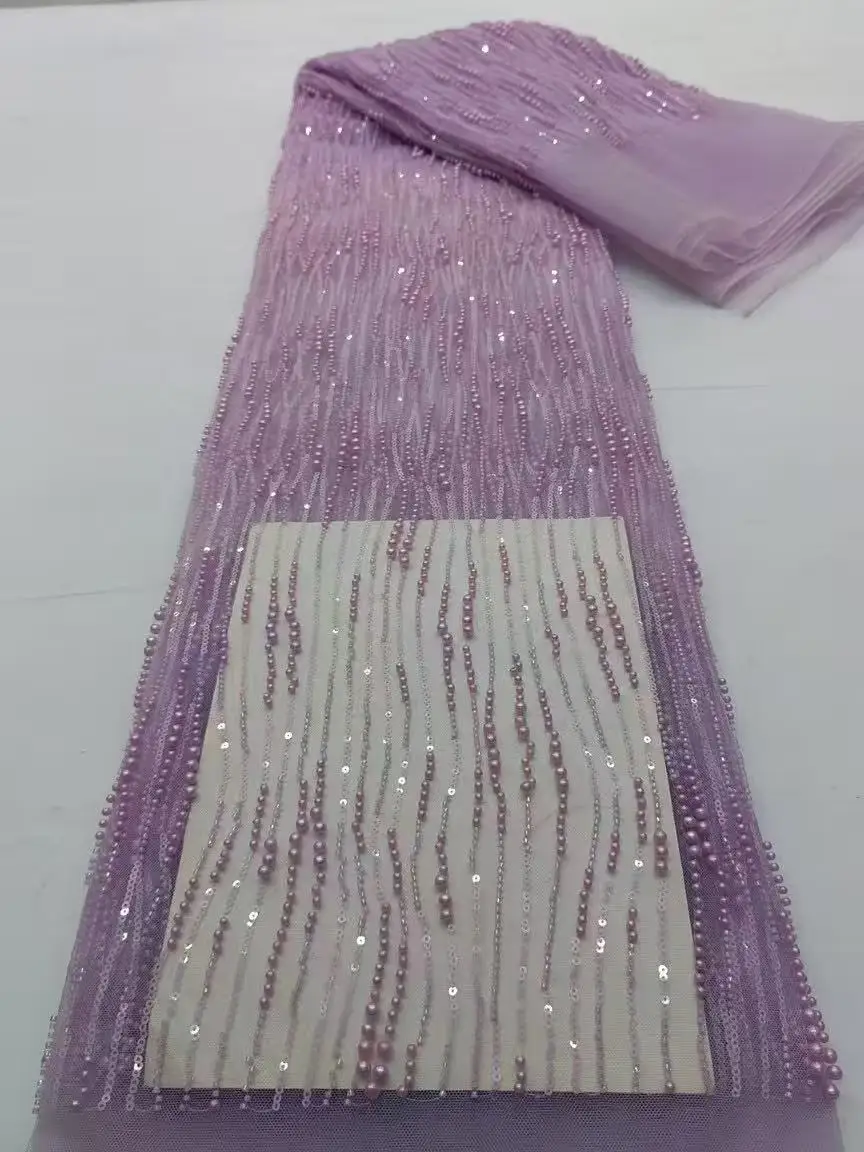 2025 African Lace Fabric Sequins Nigerian Mesh Lace Fabric Sequins 5 Yards High Quality For Party Wedding Dress
2025 African Lace Fabric Sequins Nigerian Mesh Lace Fabric Sequins 5 Yards High Quality For Party Wedding Dress