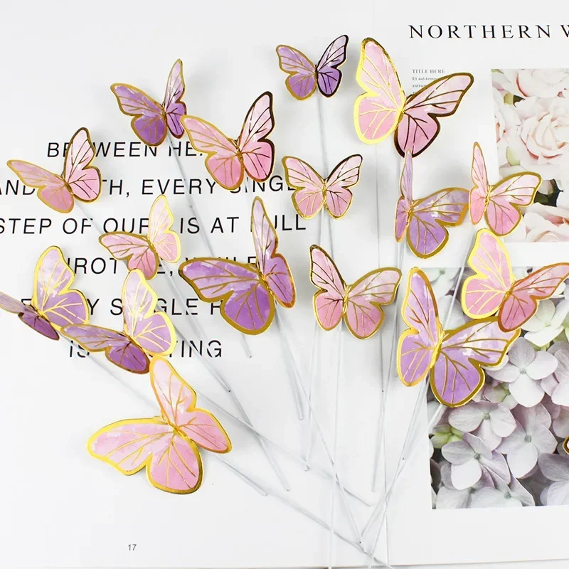 10pcs Stamping Gold Pink Butterfly Cake Topper Princess Girl Birthday Weding Dessert Cupcake Decor Butterfly Theme Party Favor
10pcs Stamping Gold Pink Butterfly Cake Topper Princess Girl Birthday Weding Dessert Cupcake Decor Butterfly Theme Party Favor
