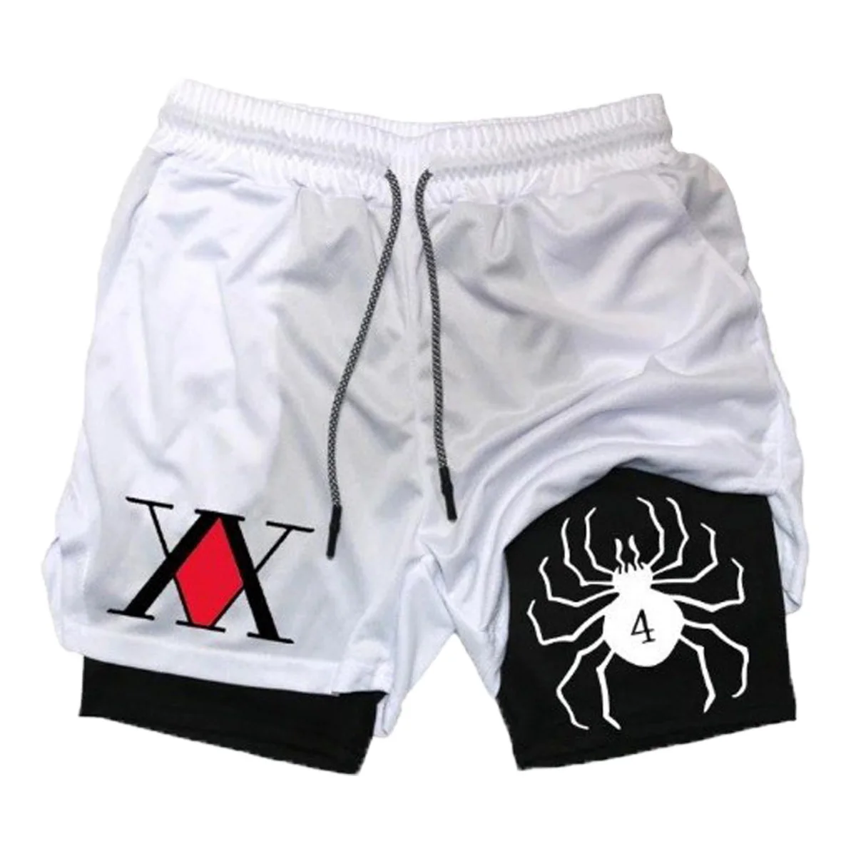 Мужские спортивные шорты с принтом паука в стиле аниме, 2-в-1, двухслойные, быстросохнущие, дышащие, влагоотводящие, для тренажерного зала, спорта, бега, летние спортивные штаны
Мужские спортивные шорты с принтом паука в стиле аниме, 2-в-1, двухслойные, быстросохнущие, дышащие, влагоотводящие, для тренажерного зала, спорта, бега, летние спортивные штаны