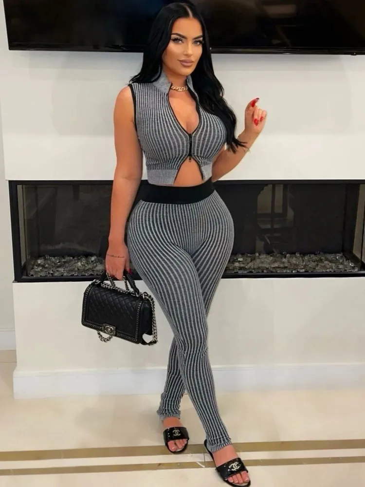 2 Pieces Women's Sets 2025 Spring Summer Splicing Zipper Suit Tops And Pants Suits Two Piece Set Matching Tracksuit Outfit
2 Pieces Women's Sets 2025 Spring Summer Splicing Zipper Suit Tops And Pants Suits Two Piece Set Matching Tracksuit Outfit