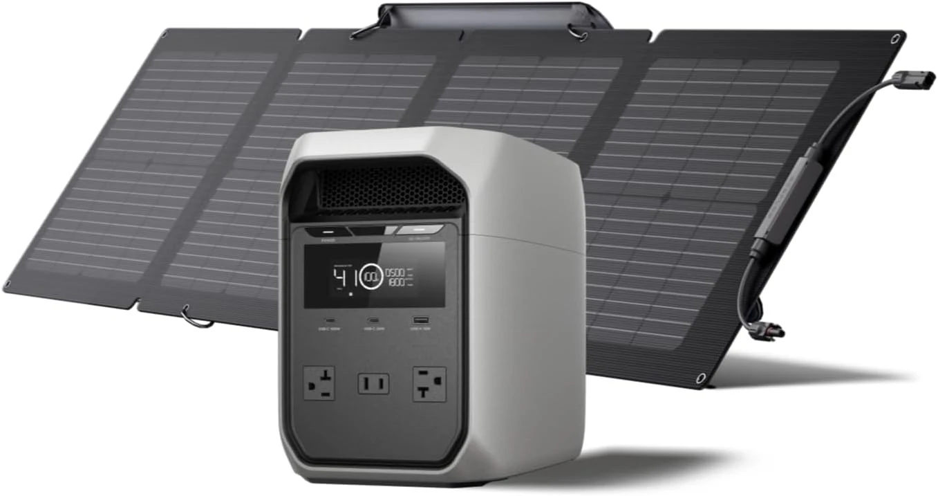 1024Wh Portable Power Station with 110W Solar Panel, 1800W Output, Fast Charging for Home Camping RV
1024Wh Portable Power Station with 110W Solar Panel, 1800W Output, Fast Charging for Home Camping RV