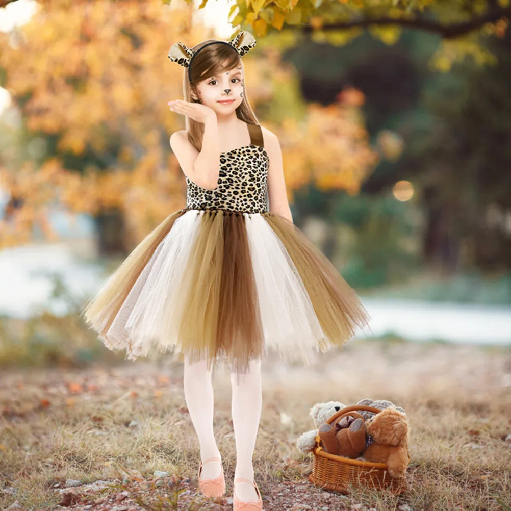 1Set Giraffe Animal Costume for Girls Sleeveless Mesh Dress with Headband and Tail Prop Comfortable Breathable Party Cosplay
1Set Giraffe Animal Costume for Girls Sleeveless Mesh Dress with Headband and Tail Prop Comfortable Breathable Party Cosplay