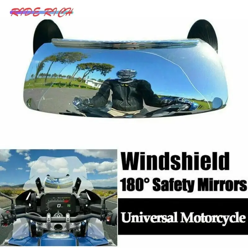Motorcycle Windscreen 180 Degree Blind Spot Mirror Wide Angle Rearview Mirrors Small Rear View Mirror For BMW Yamaha Honda
Motorcycle Windscreen 180 Degree Blind Spot Mirror Wide Angle Rearview Mirrors Small Rear View Mirror For BMW Yamaha Honda