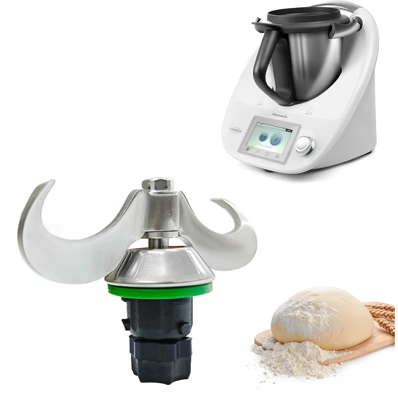Dough Mixer Knife for Thermomix TM5/TM6 Kneading Mixer Blade Flours Stir Blender Knife
Dough Mixer Knife for Thermomix TM5/TM6 Kneading Mixer Blade Flours Stir Blender Knife