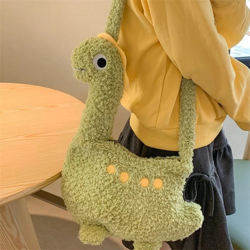Cartoon Animal Dinosaur Plush Crossbody Bag Girl Large Capacity Portable Cute Funny Dinosaur Shape Shoulder Bag With Zipper Gift
Cartoon Animal Dinosaur Plush Crossbody Bag Girl Large Capacity Portable Cute Funny Dinosaur Shape Shoulder Bag With Zipper Gift
