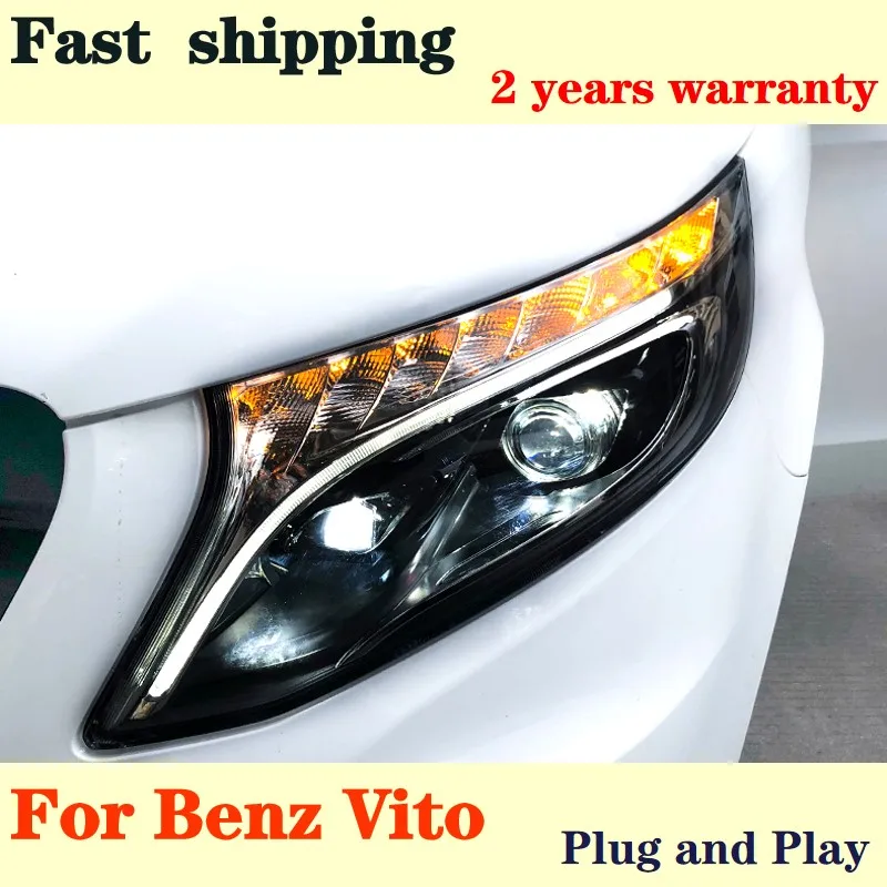 Car Styling For Benz Vito Headlights 2013 2014-2019 LED Headlight DRL Bi-LED Lens Double Beam High Low Beam Auto Accessories
Car Styling For Benz Vito Headlights 2013 2014-2019 LED Headlight DRL Bi-LED Lens Double Beam High Low Beam Auto Accessories
