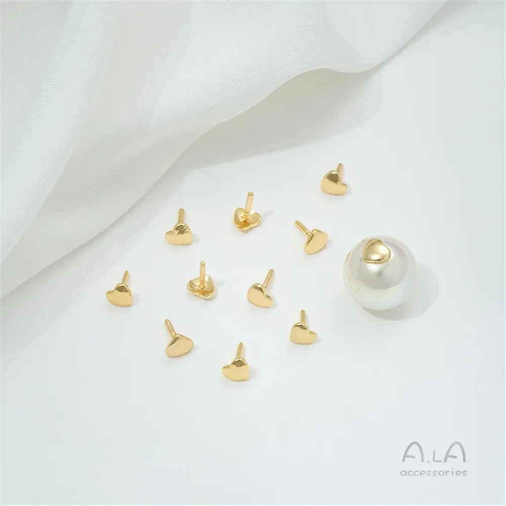 14K Package Gold Through-hole Pearl Cap Plug Heart-shaped Plug, Handmade DIY Jewelry Accessories Material T-shaped Needle Patch
14K Package Gold Through-hole Pearl Cap Plug Heart-shaped Plug, Handmade DIY Jewelry Accessories Material T-shaped Needle Patch