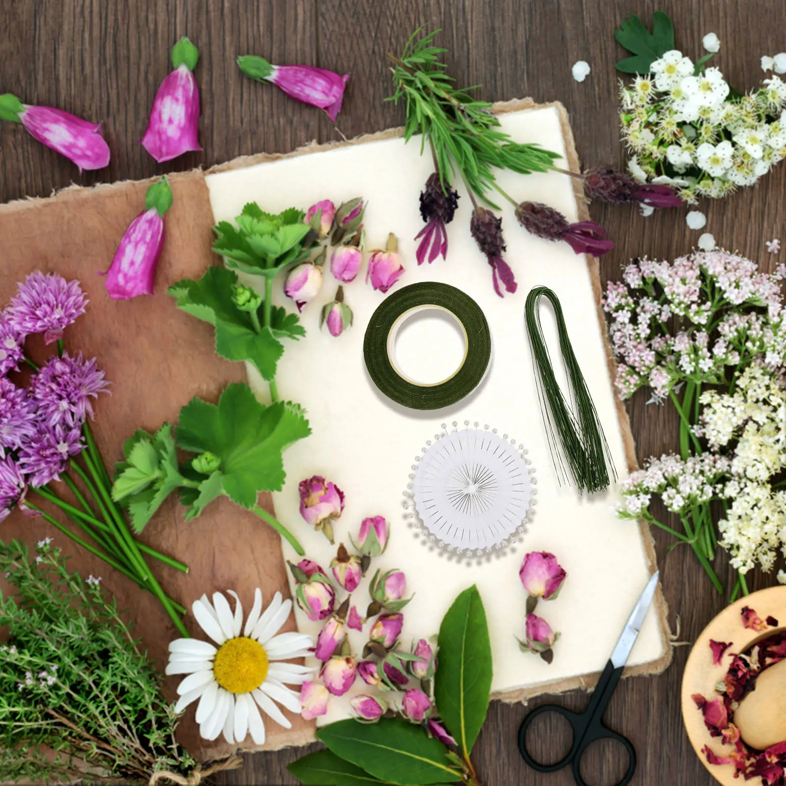 1Set Floral Arrangement Kit Flexible Wire Tape Flower Stem Wrap Bouquet Art Packaging DIY Flower Art Tools Floral Tape
1Set Floral Arrangement Kit Flexible Wire Tape Flower Stem Wrap Bouquet Art Packaging DIY Flower Art Tools Floral Tape