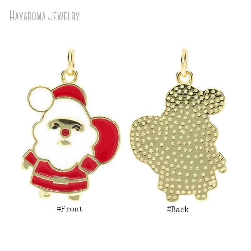 10Pcs Pendant Santa Claus Gold Color Christmas Jewelry Enamel Wholesale Metal Copper Charms PM53233
10Pcs Pendant Santa Claus Gold Color Christmas Jewelry Enamel Wholesale Metal Copper Charms PM53233