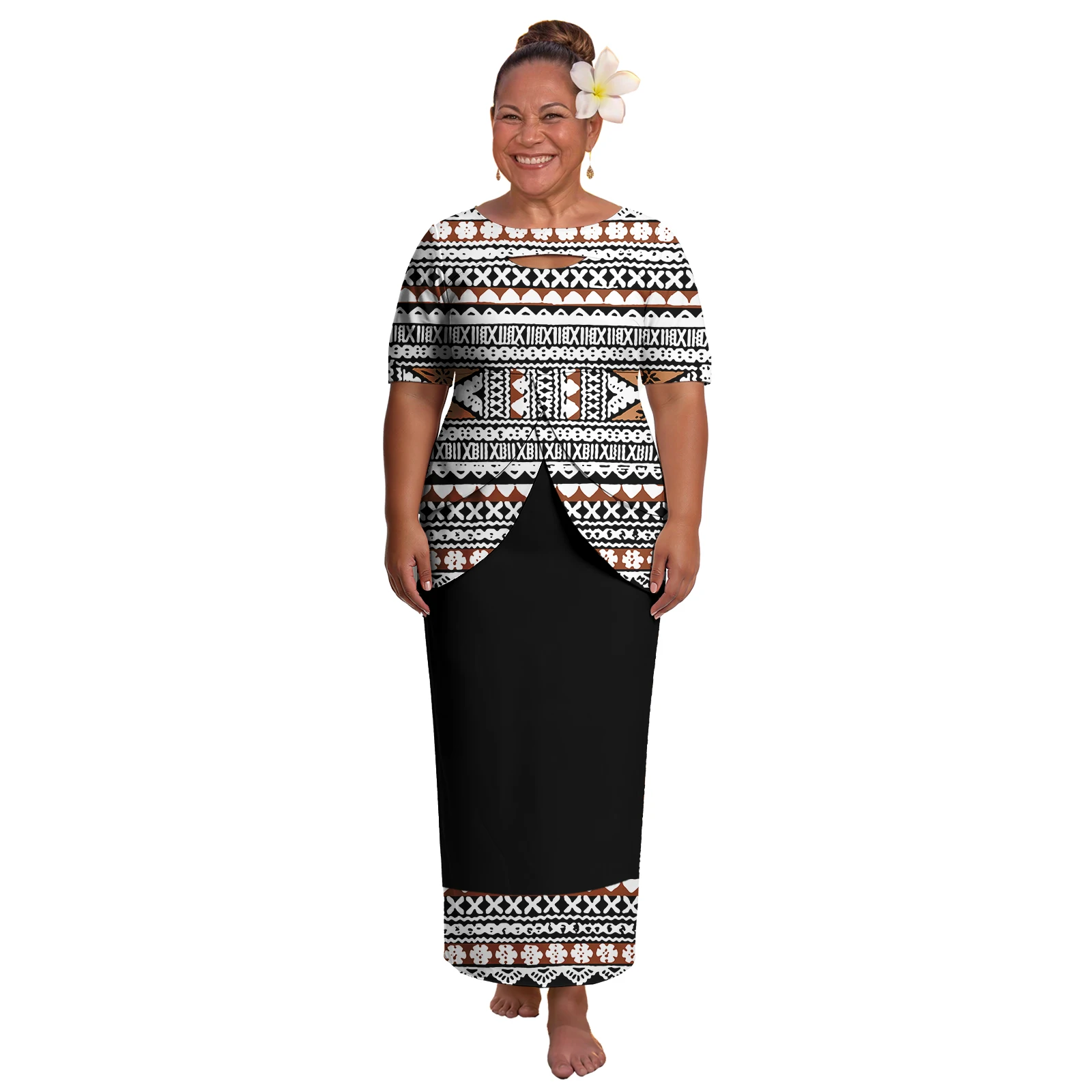 Fiji Custom Ladies Kits Dress Polynesian Puletasi Samoan Women Party Prom Puletasi Tapa Tribal Printing Beach Plus Size Clothes
Fiji Custom Ladies Kits Dress Polynesian Puletasi Samoan Women Party Prom Puletasi Tapa Tribal Printing Beach Plus Size Clothes