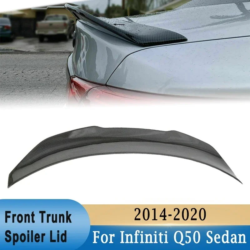 Спойлер для крышки багажника автомобиля, крыло для Infiniti Q50 седан 2014-2020, узор из углеродного волокна, блестящие черные модификационные спойлеры
Спойлер для крышки багажника автомобиля, крыло для Infiniti Q50 седан 2014-2020, узор из углеродного волокна, блестящие черные модификационные спойлеры