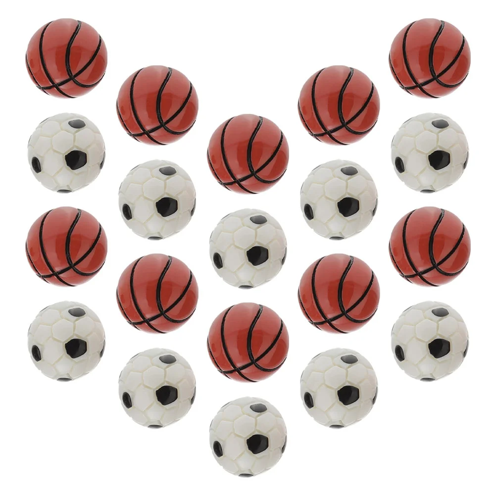 20 Pcs Mini Soccer Balls Basketball Model Toy House Decorations Resin Sports Accessories Dollhouse Miniature Football Decor
20 Pcs Mini Soccer Balls Basketball Model Toy House Decorations Resin Sports Accessories Dollhouse Miniature Football Decor
