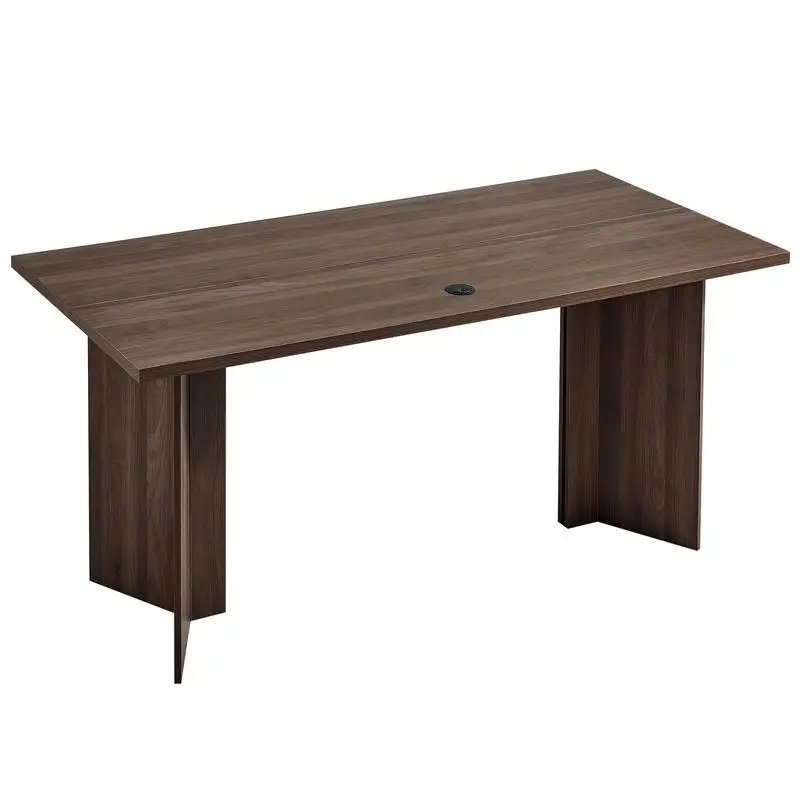 63 in Executive Desk, Large Modern Rectangle Office Table, Heavy Duty Wooden Executive Table with Cable Connection Hole, 250 LBS Load Capacity, Easy Assembly, for Work Study Writing, Walnut
63 in Executive Desk, Large Modern Rectangle Office Table, Heavy Duty Wooden Executive Table with Cable Connection Hole, 250 LBS Load Capacity, Easy Assembly, for Work Study Writing, Walnut