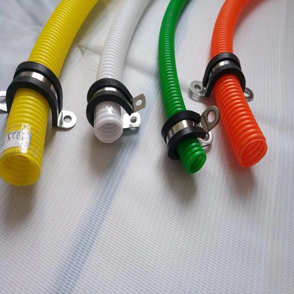 20Pcs Rubber Cushioned Pipe Clamps Stainless Steel Wire Supports
20Pcs Rubber Cushioned Pipe Clamps Stainless Steel Wire Supports