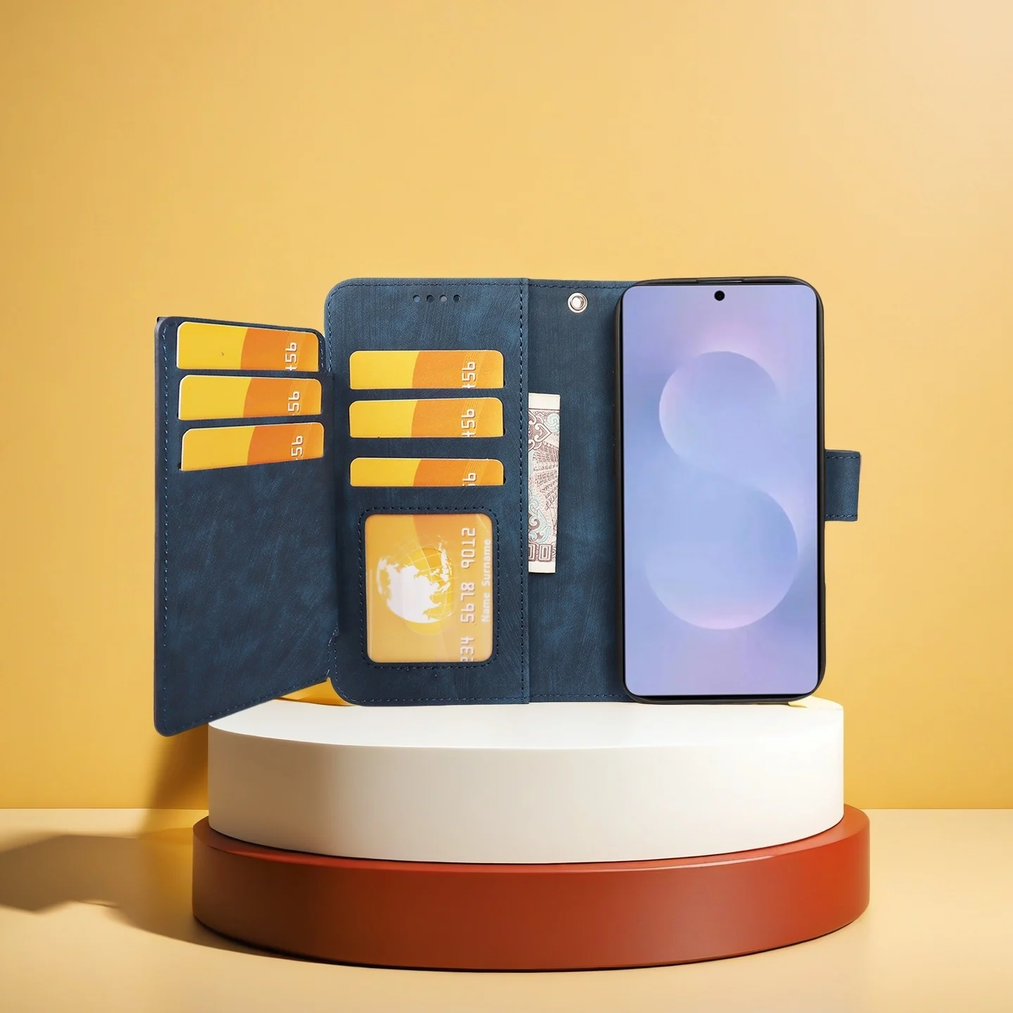 Faux Leather Wallet Case for Samsung S25/S25+/S25U/S25E/S24/S24+/S24U/S24FE - 9 Slots NFC Wireless Stand Full Protect
Faux Leather Wallet Case for Samsung S25/S25+/S25U/S25E/S24/S24+/S24U/S24FE - 9 Slots NFC Wireless Stand Full Protect