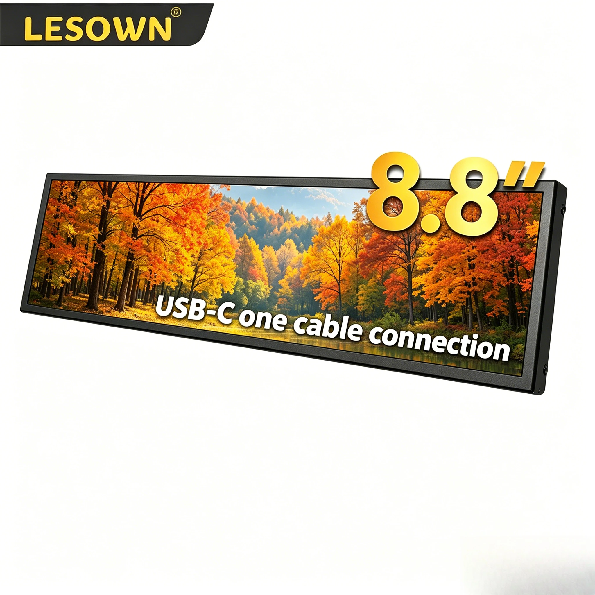 LESOWN 8.8 Inch Type-C Single Board Computer Monitor White Aluminum M2.5 Mount Sub-screen for Orange Pi 5 Desktop Host
LESOWN 8.8 Inch Type-C Single Board Computer Monitor White Aluminum M2.5 Mount Sub-screen for Orange Pi 5 Desktop Host