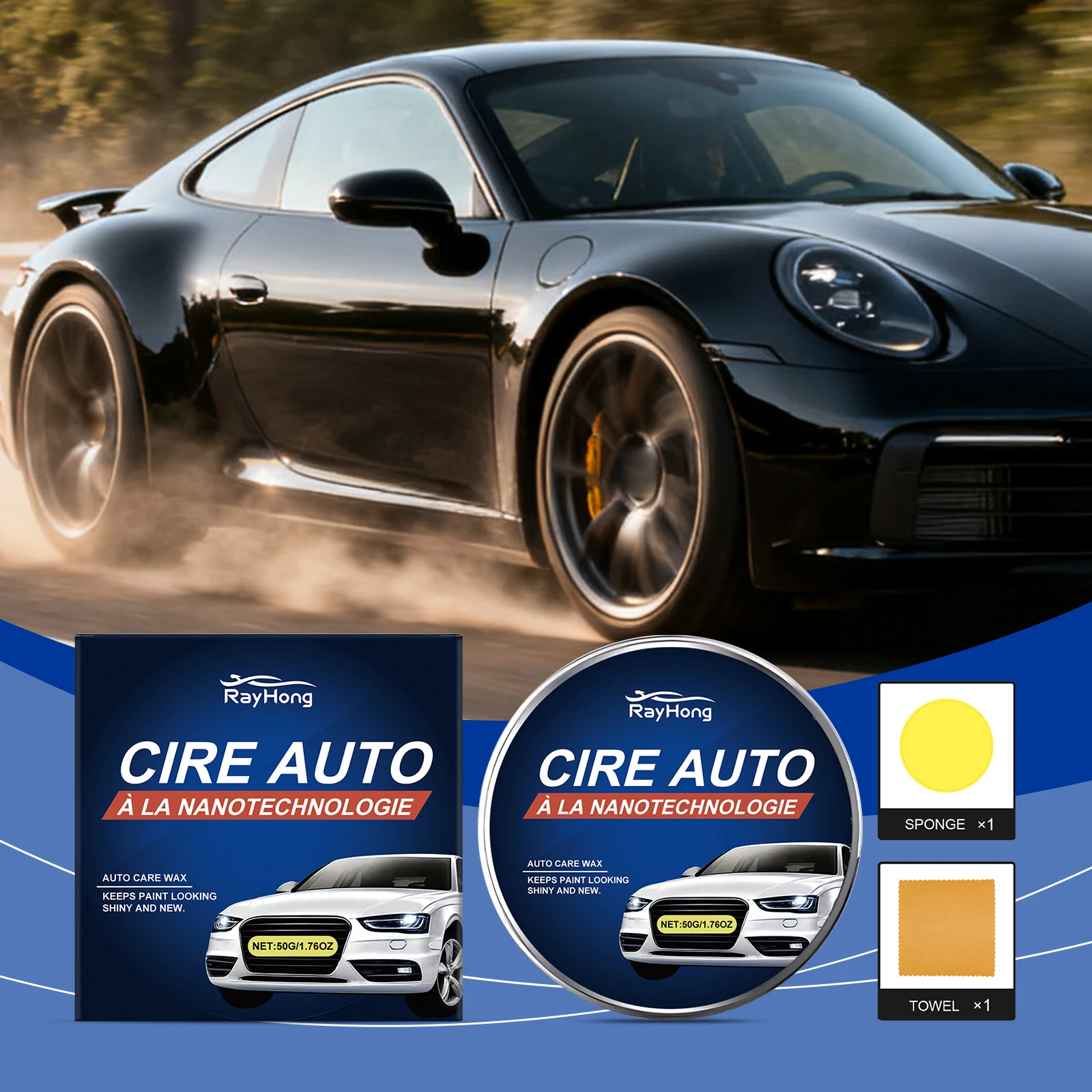 Car Care Wax Kit – Coating for Paint Polishing, Scuff Care & Surface Protection, Perfect for Daily Vehicle Paint Care
Car Care Wax Kit – Coating for Paint Polishing, Scuff Care & Surface Protection, Perfect for Daily Vehicle Paint Care