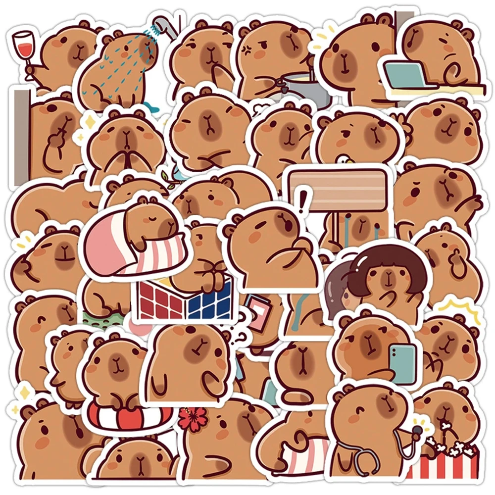 10/30/50pcs Cute Cartoon Capybara Animals Stickers Decals for Kids Toy DIY Water Bottle Phone Notebook Kawaii Graffiti Sticker
10/30/50pcs Cute Cartoon Capybara Animals Stickers Decals for Kids Toy DIY Water Bottle Phone Notebook Kawaii Graffiti Sticker