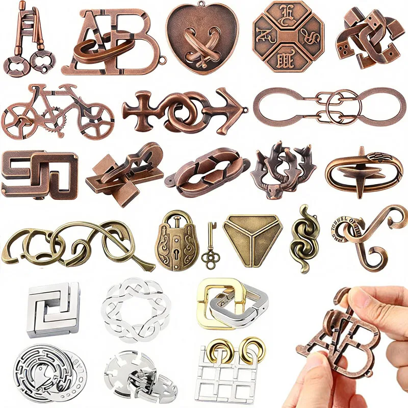 Magic Metal Brain Teaser Puzzles IQ Logic Test Disentanglement Educational Toys Mind Challenges Novelty Gifts For Adults Kids
Magic Metal Brain Teaser Puzzles IQ Logic Test Disentanglement Educational Toys Mind Challenges Novelty Gifts For Adults Kids